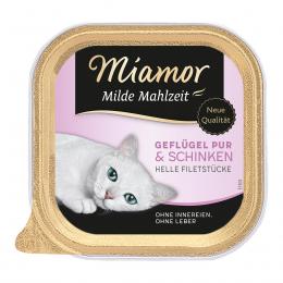 Miamor Milde Mahlzeit Geflügel Pur & Schinken 16x100g
