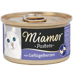 Miamor Pastete Geflügelherzen 12x85g