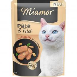 Miamor Pate und Filet mit Huhn 10x85g