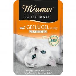 Miamor Ragout Royale in Jelly Kitten Geflügel 22x100g