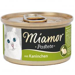 Miamor zarte Fleischpastete mit Kaninchen 24x85g