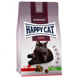 Mixpaket Happy Cat Sterilised Adult 3 x 10 kg - Voralpen-Rind, Atlantik-Lachs & Weide-Lamm