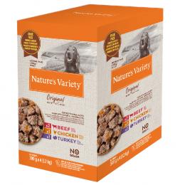 Mixpaket Nature's Variety Original Paté No Grain Medium/Maxi Adult - Rind, Huhn, Truthahn (4 x 300 g)