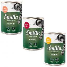 Angebot für Mixpaket Smilla Schnurrtöpfchen 60 x 400 g - 3 Sorten (Huhn, Lachs, Rind) - Kategorie Katze / Katzenfutter nass / Smilla / Smilla Schnurrtöpfchen.  Lieferzeit: 1-2 Tage -  jetzt kaufen.