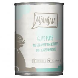 Angebot für MjAMjAM 6 x 400 g - gute Pute an gedämpftem Kürbis - Kategorie Katze / Katzenfutter nass / MjAMjAM / Adult.  Lieferzeit: 1-2 Tage -  jetzt kaufen.