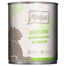 Angebot für MjAMjAM 6 x 800 g  - leckeres Rind an gedämpftem Kürbis - Kategorie Katze / Katzenfutter nass / MjAMjAM / Adult.  Lieferzeit: 1-2 Tage -  jetzt kaufen.