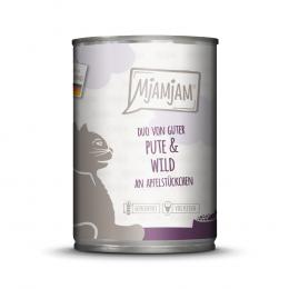 MjAMjAM Duo 6 x 400 g - gute Pute & Wild an Apfelstückchen