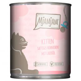 Angebot für MjAMjAM Kitten 6 x 800 g - saftiges Hühnchen mit Lachsöl - Kategorie Katze / Katzenfutter nass / MjAMjAM / Kitten.  Lieferzeit: 1-2 Tage -  jetzt kaufen.