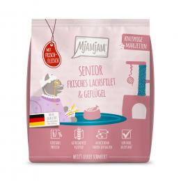 Angebot für MjAMjAM Knusprige Mahlzeiten Senior Lachs & Geflügel - 300 g - Kategorie Katzenfutter & Zubehör / Katzenfutter trocken / Mjamjam / -.  Lieferzeit: 1-2 Tage -  jetzt kaufen.