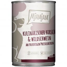 MjAMjAM kulinarischer HirschundWildschwein an Preiselbeeren 6x400g