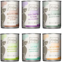 MjAMjAM Mixpaket II mit HuhnundEnte, Rind, Pute, Kalb, Truthahn, Lamm 6x400g