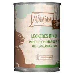 Angebot für MjAMjAM purer Fleischgenuss 6 x 400 g - leckeres Rind pur - Kategorie Katze / Katzenfutter nass / MjAMjAM / Adult Pur.  Lieferzeit: 1-2 Tage -  jetzt kaufen.