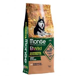 Monge Bwild Grain Free All Breeds Lachs & Erbsen - Sparpaket: 2 x 12 kg