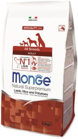 Monge Ns Erwachsenes Lamm, Reis Und Kartoffel 2,5 Kg