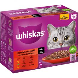 Angebot für Multipack Whiskas 1+ Adult Frischebeutel 12 x 85 g - Klassische Auswahl in Sauce - Kategorie Katze / Katzenfutter nass / Whiskas / Whiskas Adult.  Lieferzeit: 1-2 Tage -  jetzt kaufen.