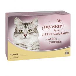 Angebot für My Star is a little Gourmet - Mousse 12 x 85 g - Hühnchen - Kategorie Katze / Katzenfutter nass / My Star / My Star Gourmet Dosen.  Lieferzeit: 1-2 Tage -  jetzt kaufen.