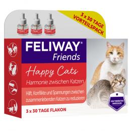 Angebot für Nachfüllflakons für FELIWAY Friends - 3 x 30 Tage Vorteilspack für den Pheromon Verdampfer, 3 x 48ml - Kategorie Katzenfutter & Zubehör / Katzenklo & Pflege / Feliway / -.  Lieferzeit: 1-2 Tage -  jetzt kaufen.