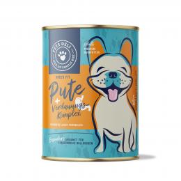 Nassfutter Breed Fit Pute mit Quinoa, Apfel und Hüttenkäse für Hunde - 400g / Einzeldose
