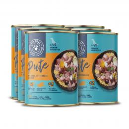 Nassfutter Classic Pute mit Hirse, Hüttenkäse und Mango für Hunde - 400g / 6er Pack