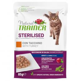 Natural Trainer Adult Sterilised  - 24 x 85 g Truthahn