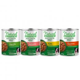 Natural Trainer Bocconcini Adult Medium & Maxi Chunks 415 g - Mix: 24 x 415 g (Huhn, Truthahn, Lachs, Lamm)