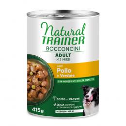 Natural Trainer Bocconcini Adult Medium & Maxi Chunks 415 g - Sparpaket: 12 x 415 g Huhn
