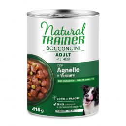 Natural Trainer Bocconcini Adult Medium & Maxi Chunks 415 g - Sparpaket: 12 x 415 g Lamm