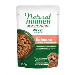 Natural Trainer Bocconcini Adult Small & Toy Häppchen in Sauce - Sparpaket: 6 x 100 g Lachs