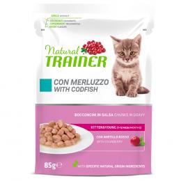 Natural Trainer Kitten & Young  - 12 x 85 g Kabeljau