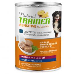 Natural Trainer Pate Monoproteico Medium & Maxi Adult - 400 g Forelle & Vollkorngetreide