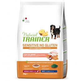 Natural Trainer Sensitive Adult Medium & Maxi mit Lachs - Sparpaket: 2 x 3 kg