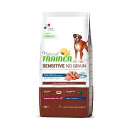 Natural Trainer Sensitive No Grain Adult Med/Maxi mit Forelle & Kartoffeln - Sparpaket: 2 x 12 kg