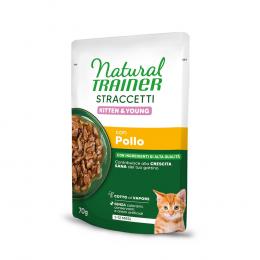 Natural Trainer Straccetti Kitten & Young Streifen in Soße 56 x 70 g - Huhn