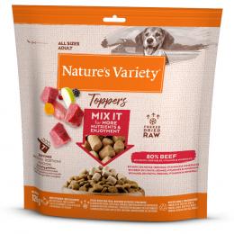Nature's Variety Gefriergetrocknete Topper für Hunde - Rind (2 x 120 g)
