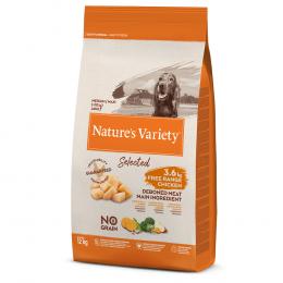 Nature's Variety No Grain Adult Medium/Maxi Freilandhuhn - Sparpaket: 2 x 12 kg