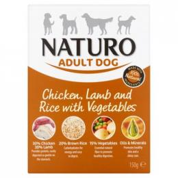 Naturo Adult Huhn, Lamm Und Reis 400 Gr