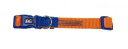 Nayeco Nylon X-Trm Double Premium Blau Und Orange Nylon Halsband Und