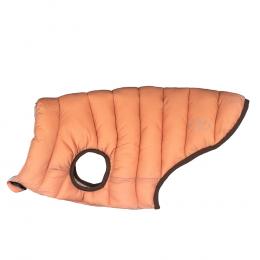 Nomad Tales Bloom Hundemantel Puffer, orange/beige - ca. 55 cm Rückenlänge