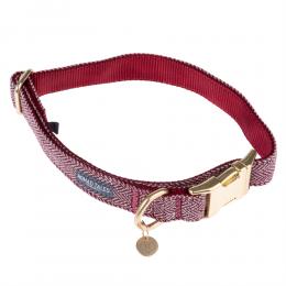 Nomad Tales Calma Halsband, burgundy - Größe  XS: 21 - 34 cm Halsumfang, B 10 mm