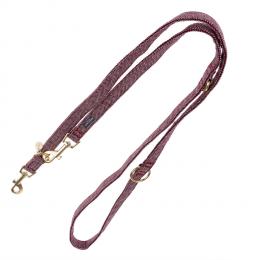 Nomad Tales Calma Halsband, burgundy - Passende Leine: 200 cm lang, 20 mm breit