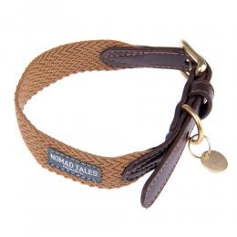 Nomad Tales Halsband Bloom, caramel - Größe XL: 52 - 58 cm Halsumfang, 38 mm breit