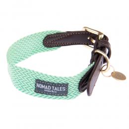 Nomad Tales Halsband Bloom, mint - Größe L: 46 - 52 cm Halsumfang, 38 mm breit