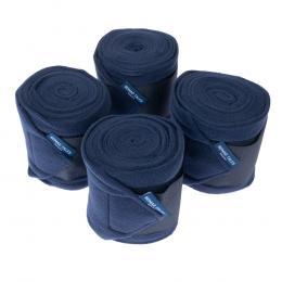 Nomad Tales Pferdebandagen aus Fleece, marineblau - Pony (4er Set)