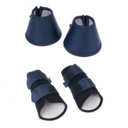 Nomad Tales Set Gamaschen & Hufglocken aus Elastan - Sparset: 2 Gamaschen & 2 Hufglocken, Größe M