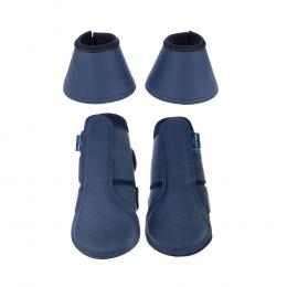 Nomad Tales Set Gamaschen & Hufglocken aus Kunstleder - Sparset: 2 Gamaschen & 2 Hufglocken, Größe M