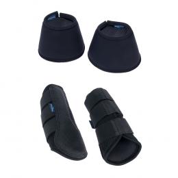 Nomad Tales Set Gamaschen & Hufglocken, schwarz - Sparset: Gamaschen & Hufglocken, Größe M