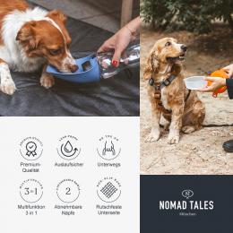 Nomad Tales Spirit 3-in-1 Reiseflasche aus Edelstahl - 800 ml + 2 x 200 ml Reisenapf