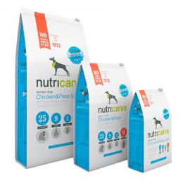 nutricanis 1 kg Huhn + Erbsen Light Trockenfutter Senior Hund