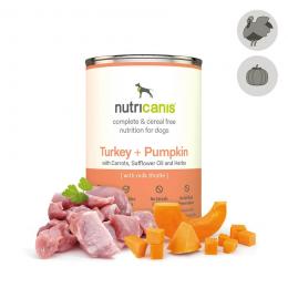 nutricanis 12 x 400 g Pute + K�rbis Nassfutter Hund