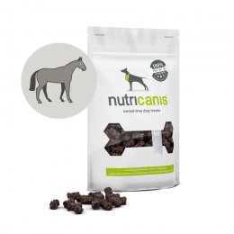 nutricanis 120 g Trockenfleisch Pferd hypoallergener Hundesnack